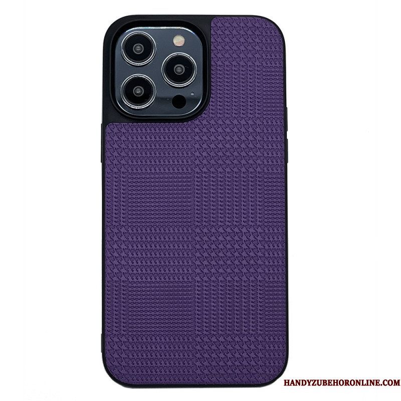 Hoesje voor iPhone 14 Pro Max Cross-over Kunstleer