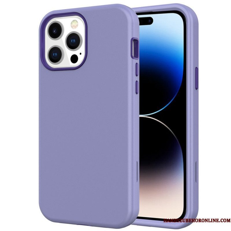 Hoesje voor iPhone 14 Pro Max Matte Afwerking Hybride