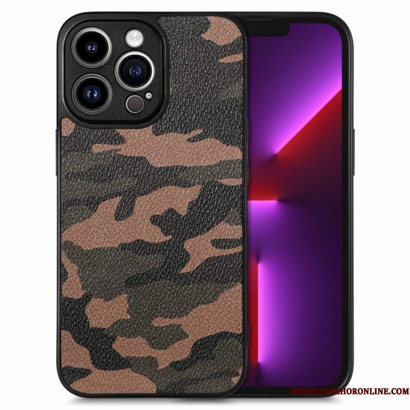 Hoesje voor iPhone 15 Pro Max Militaire Camouflage