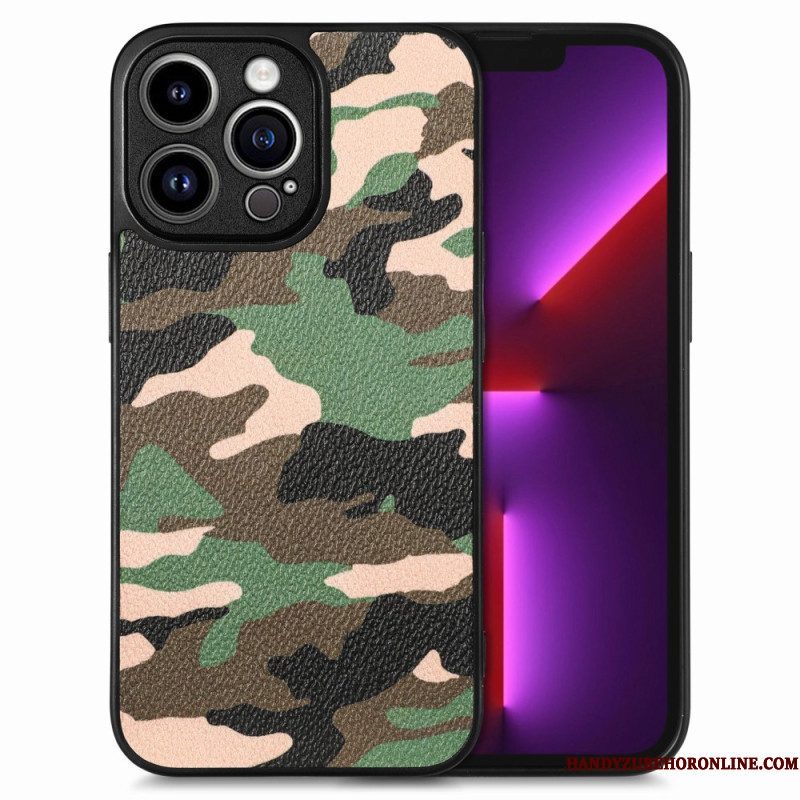 Hoesje voor iPhone 15 Pro Max Militaire Camouflage