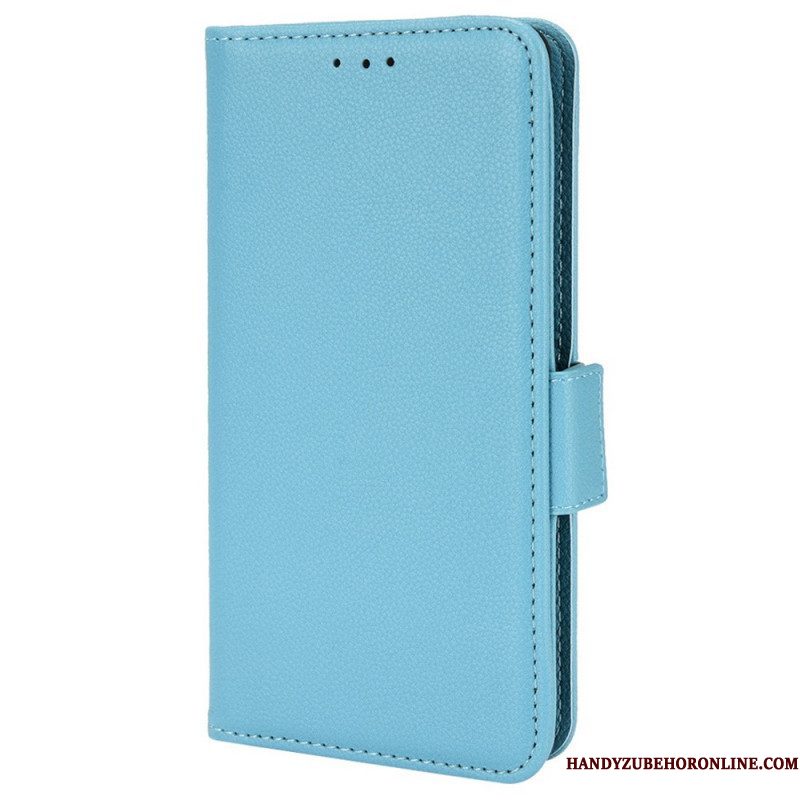 Leren Hoesje voor Samsung Galaxy A51 5G Folio-hoesje Flap Dubbele Nieuwe Kleuren