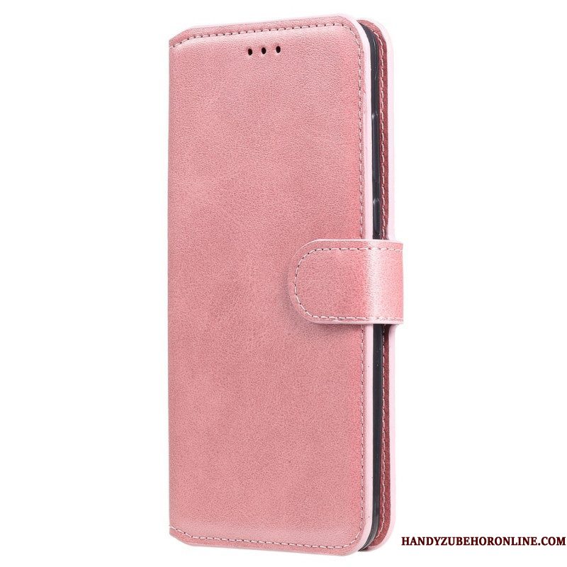 Leren Hoesje voor Samsung Galaxy S22 5G Klassiek