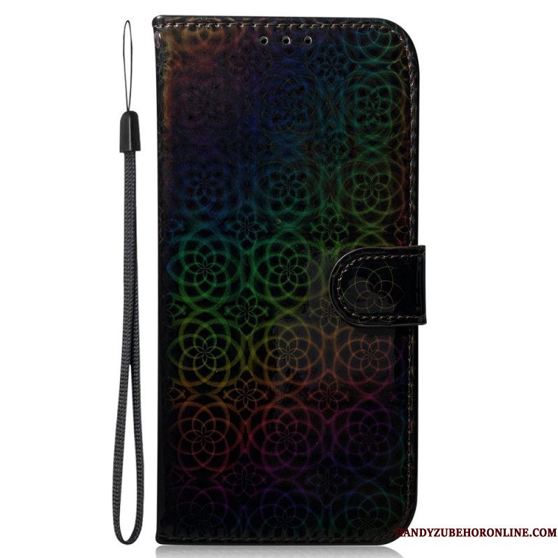 Leren Hoesje voor Samsung Galaxy S23 Plus 5G Disco-stijl