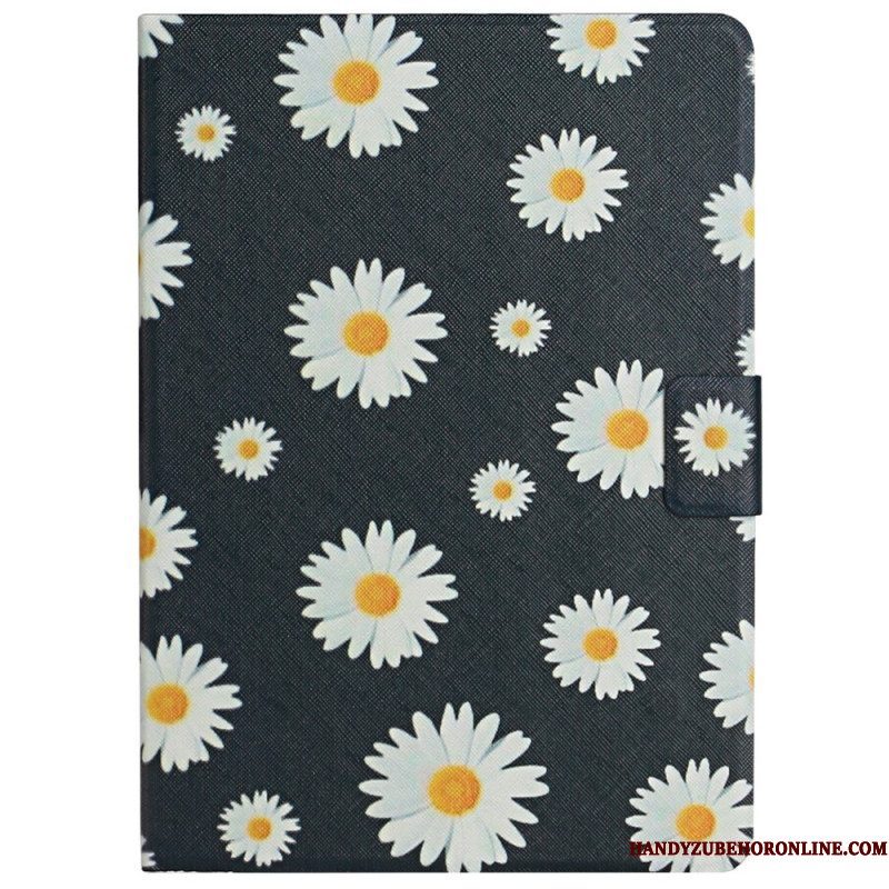 Leren Hoesje voor Samsung Galaxy Tab A8 (2021) Bloemen Bloemen Bloemen