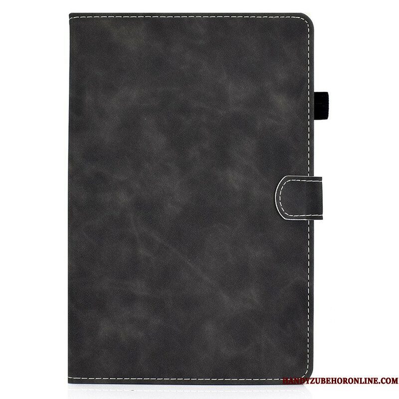 Leren Hoesje voor Samsung Galaxy Tab S8 / Tab S7 Vintage Design Leereffect