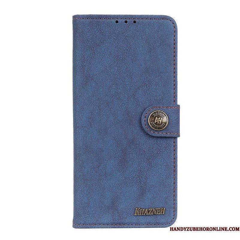 Leren Hoesje voor Sony Xperia 1 IV Vintage Khazneh Splitleer