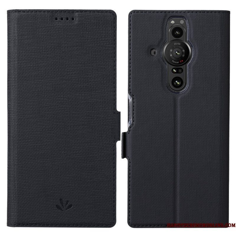 Leren Hoesje voor Sony Xperia Pro-I Getextureerde Vili Dmx