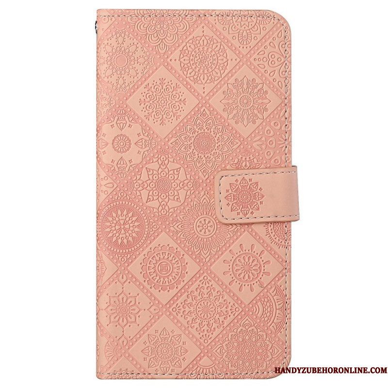 Leren Hoesje voor Xiaomi 12T / 12T Pro Bloemenpatroon