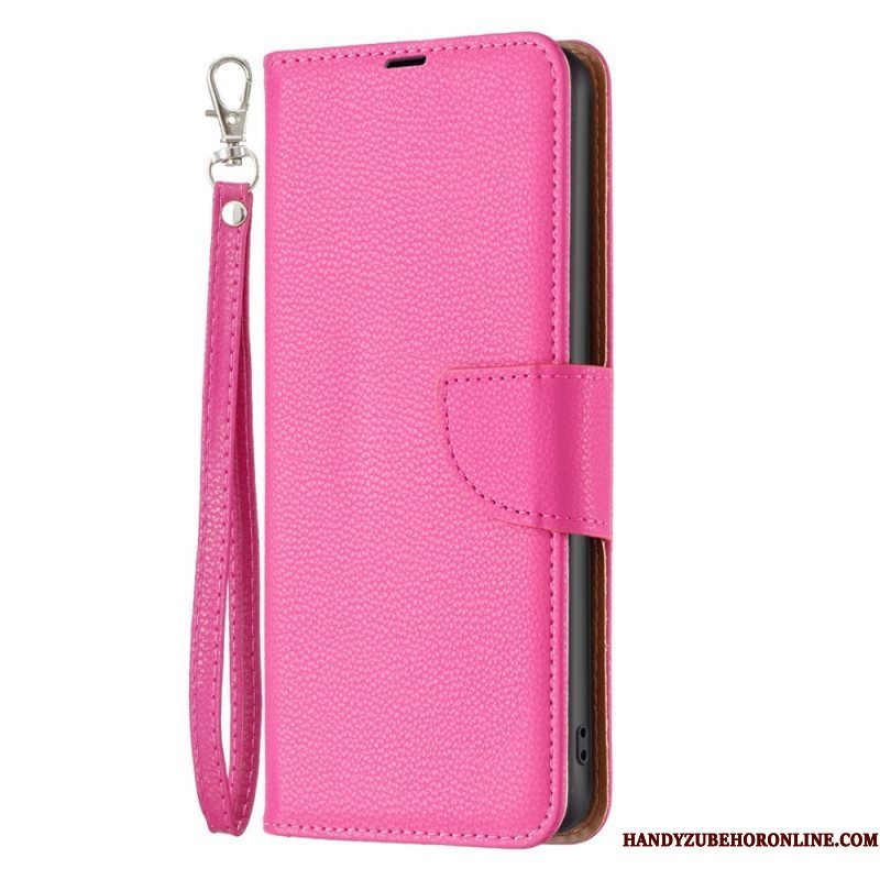 Leren Hoesje voor Xiaomi 13 Pro Lychee Schuine Sluiting