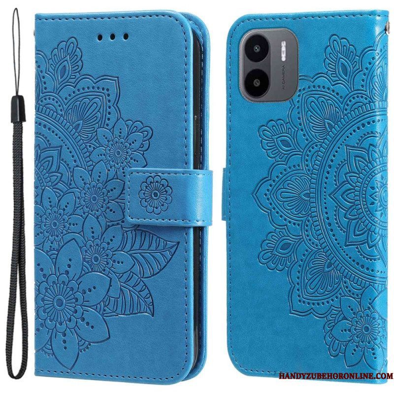 Leren Hoesje voor Xiaomi Redmi A1 Bloemmandala