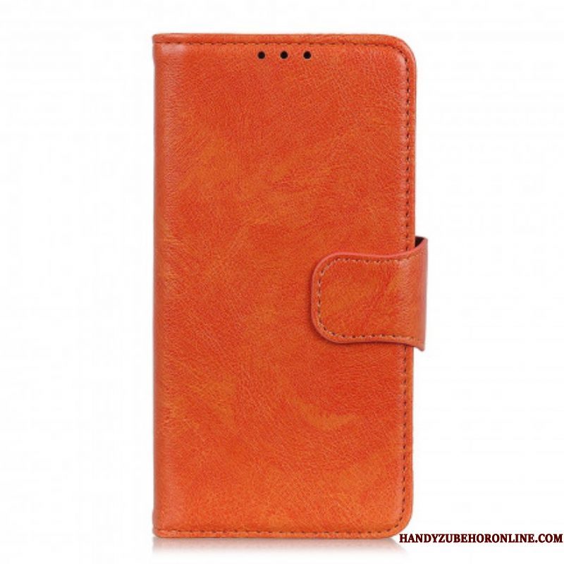 Leren Hoesje voor Xiaomi Redmi Note 10 5G Splitnappaleer