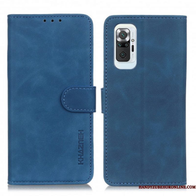 Leren Hoesje voor Xiaomi Redmi Note 10 Pro Khazneh Vintage Leereffect