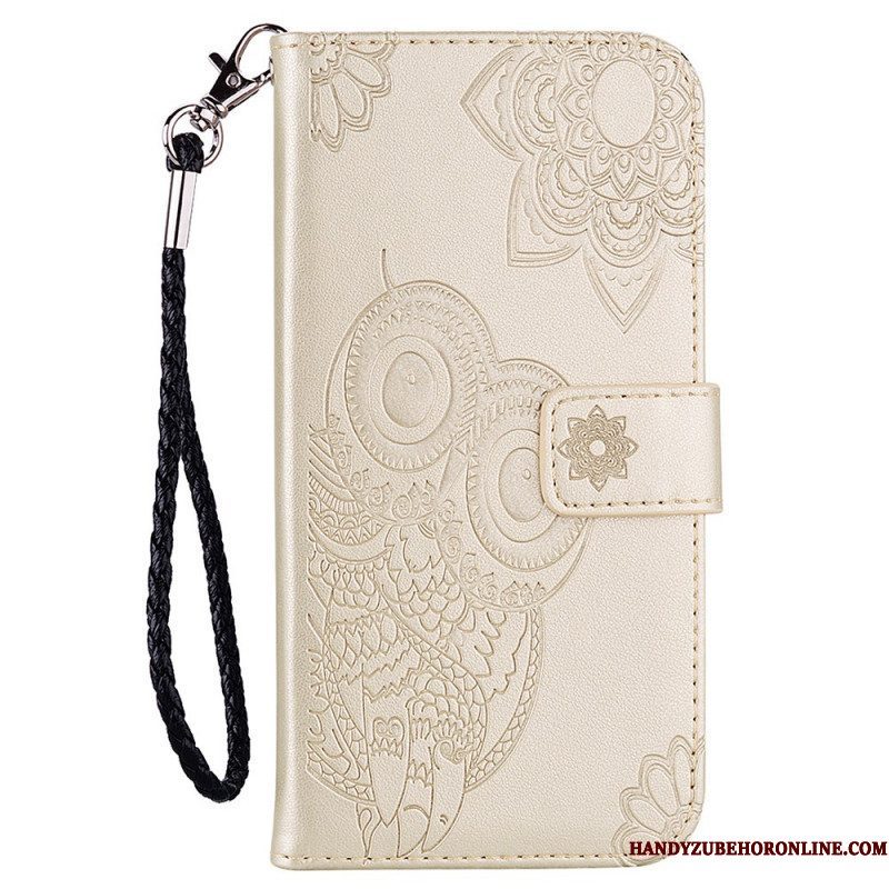 Leren Hoesje voor Xiaomi Redmi Note 11 Pro Plus 5G Mandala Uil