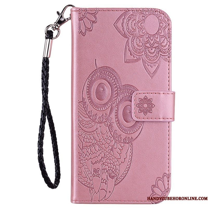 Leren Hoesje voor Xiaomi Redmi Note 11 Pro Plus 5G Mandala Uil