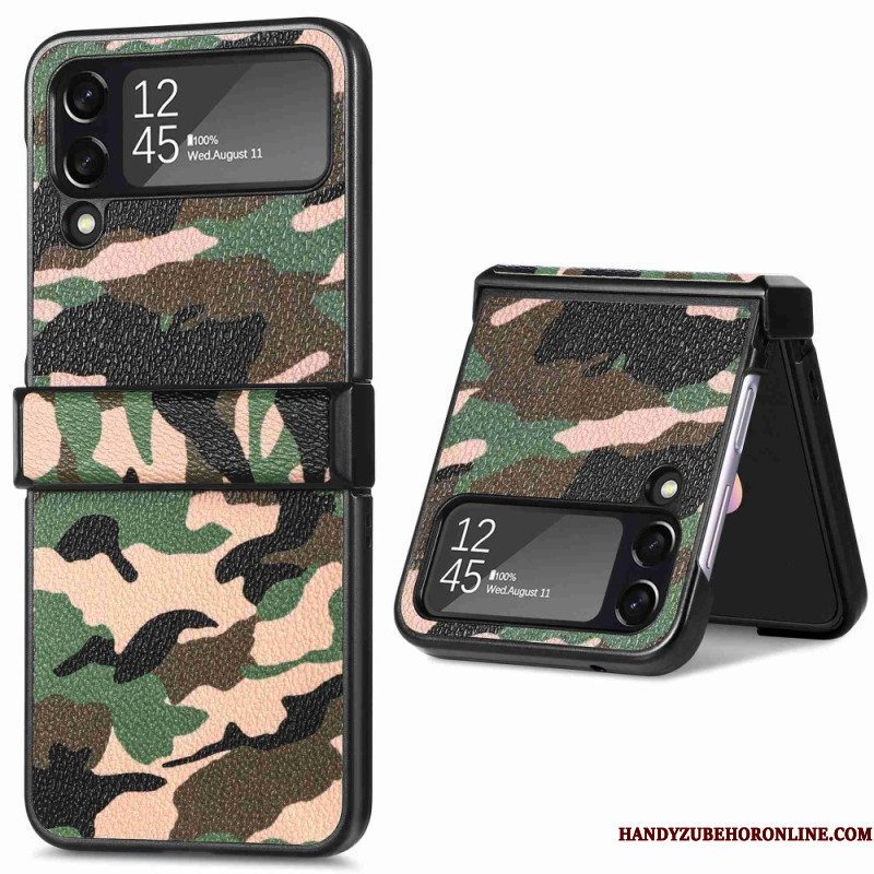 Telefoonhoesje voor Samsung Galaxy Z Flip 4 Folio-hoesje Militaire Camouflage