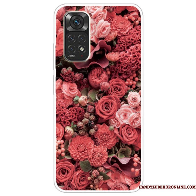 Telefoonhoesje voor Xiaomi Redmi Note 11 Pro / 11 Pro 5G Intense Bloemen