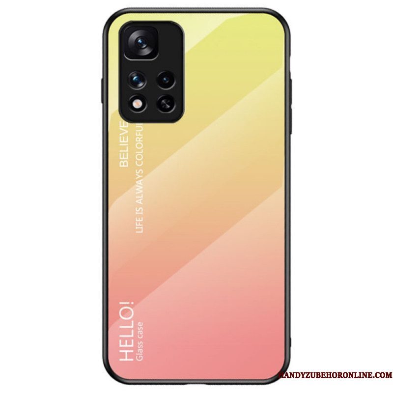 Telefoonhoesje voor Xiaomi Redmi Note 11 Pro Plus 5G Gehard Glas Hallo