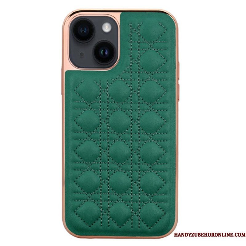 Telefoonhoesje voor iPhone 14 Plus Vietao Couture Leereffect