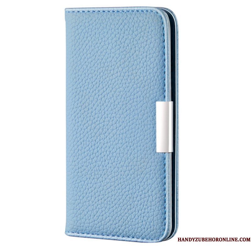 Bescherming Hoesje voor Samsung Galaxy S22 5G Folio-hoesje Imitatieleer Litchi Ultra Chic