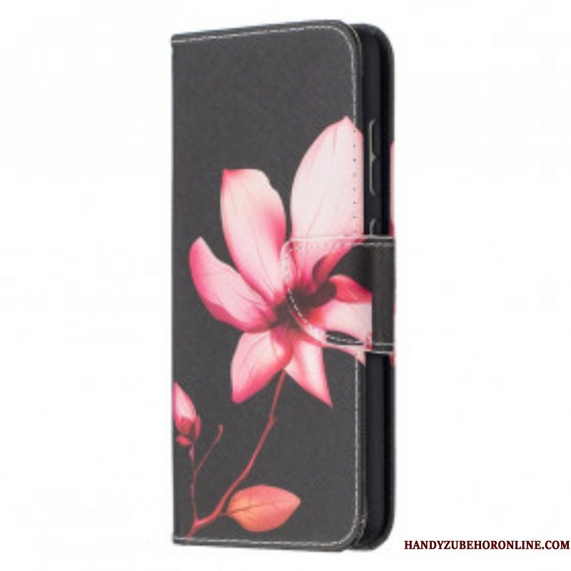 Flip Case voor Samsung Galaxy A52 4G / A52 5G / A52s 5G Roze Bloem