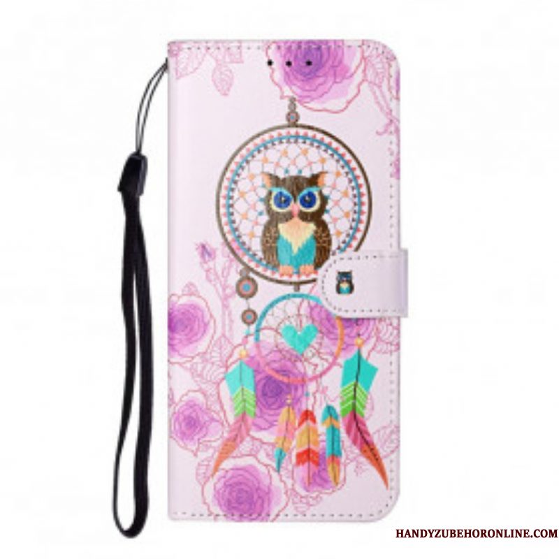 Flip Case voor Samsung Galaxy S21 Ultra 5G Koning Uil