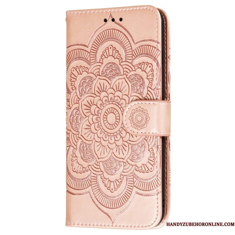 Flip Case voor Samsung Galaxy S22 5G Volledige Mandala