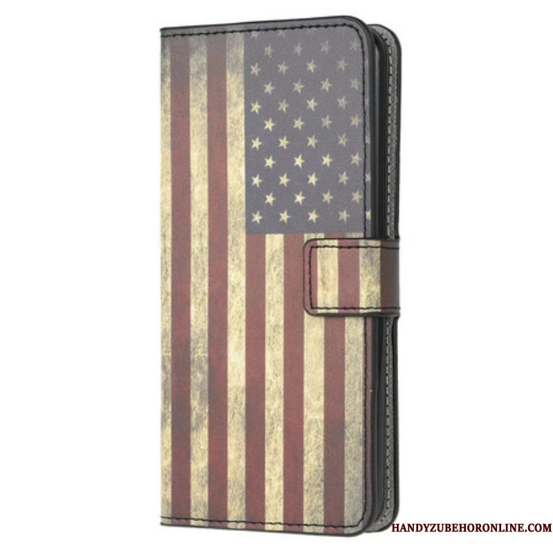 Folio-hoesje voor Samsung Galaxy A52 4G / A52 5G / A52s 5G Amerikaanse Vlag