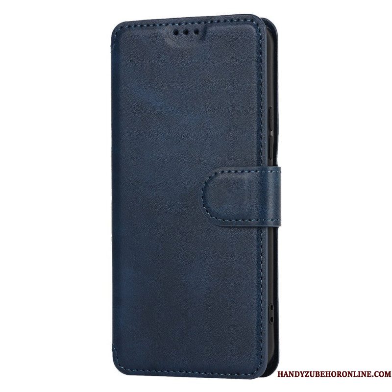 Folio-hoesje voor Samsung Galaxy S22 5G Mat Vintage Leereffect