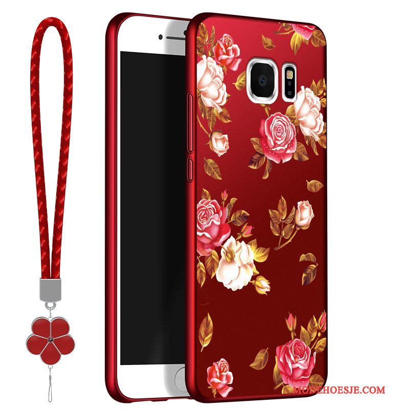 Hoesje Galaxy Dunnetelefoon, Hoes Samsung Galaxy S6 Siliconen Super Rood