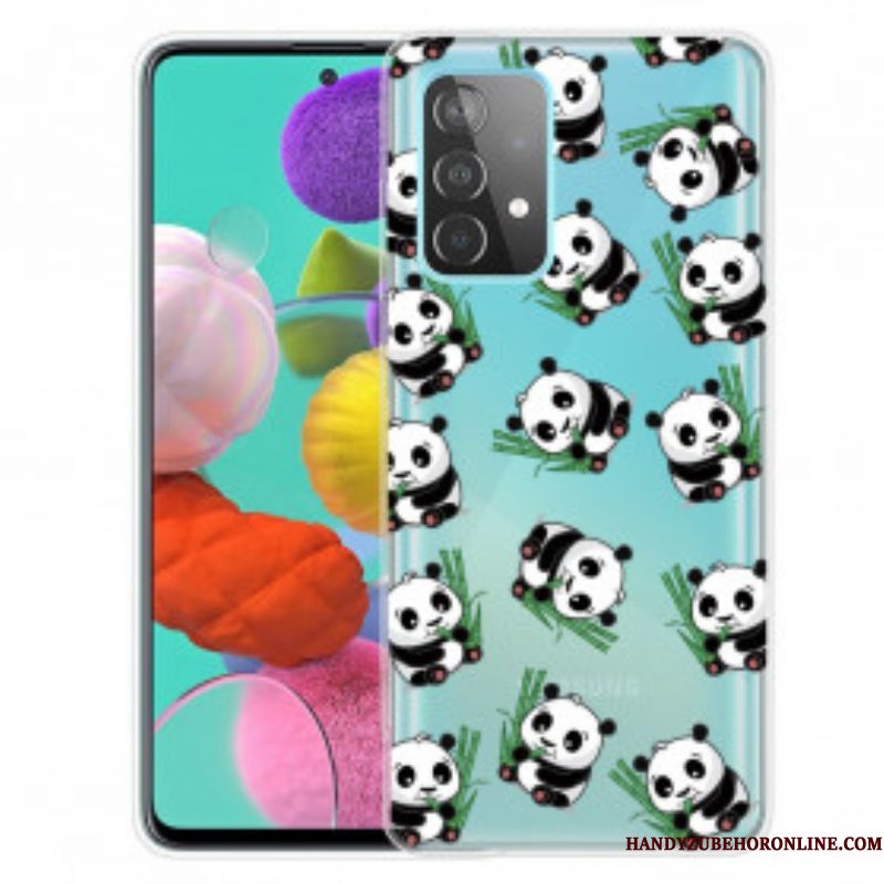 Hoesje voor Samsung Galaxy A52 4G / A52 5G / A52s 5G Kleine Panda's