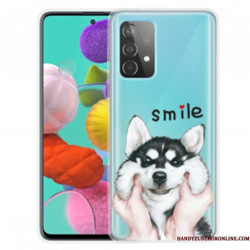 Hoesje voor Samsung Galaxy A52 4G / A52 5G / A52s 5G Lach Hond