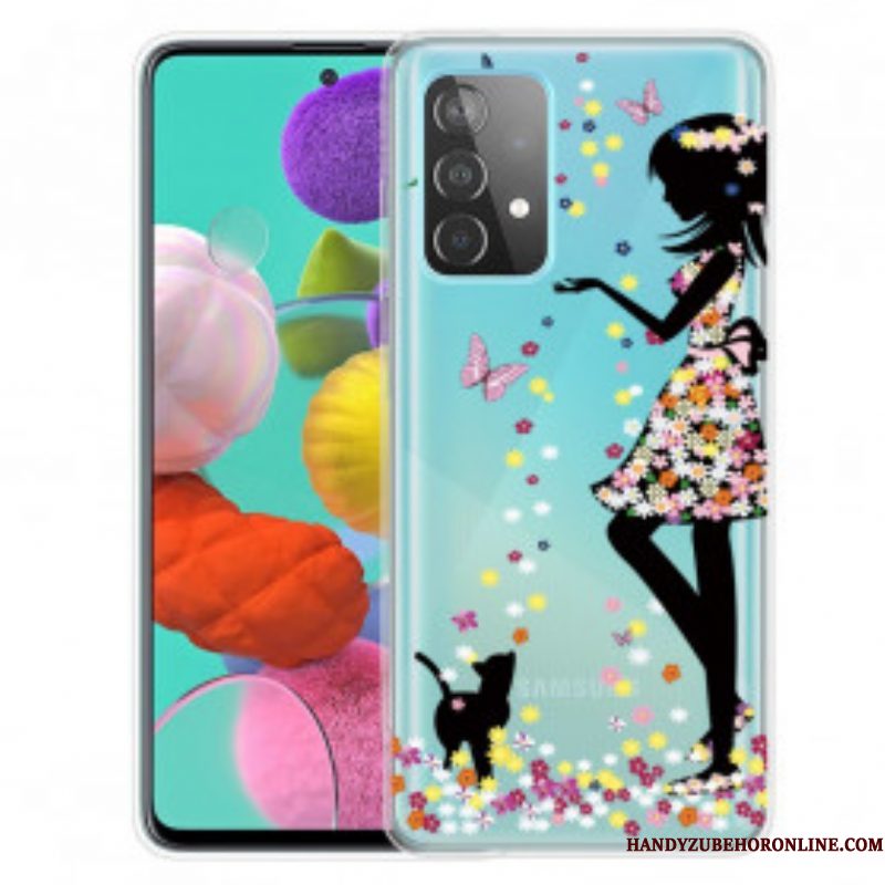 Hoesje voor Samsung Galaxy A52 4G / A52 5G / A52s 5G Mooi Bloemhoofd