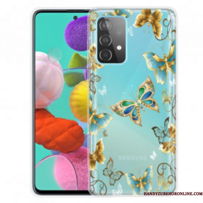 Hoesje voor Samsung Galaxy A52 4G / A52 5G / A52s 5G Ontwerp Vlinders