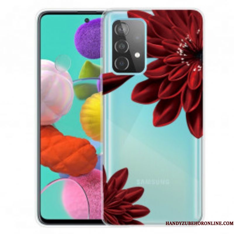 Hoesje voor Samsung Galaxy A52 4G / A52 5G / A52s 5G Wilde Bloemen