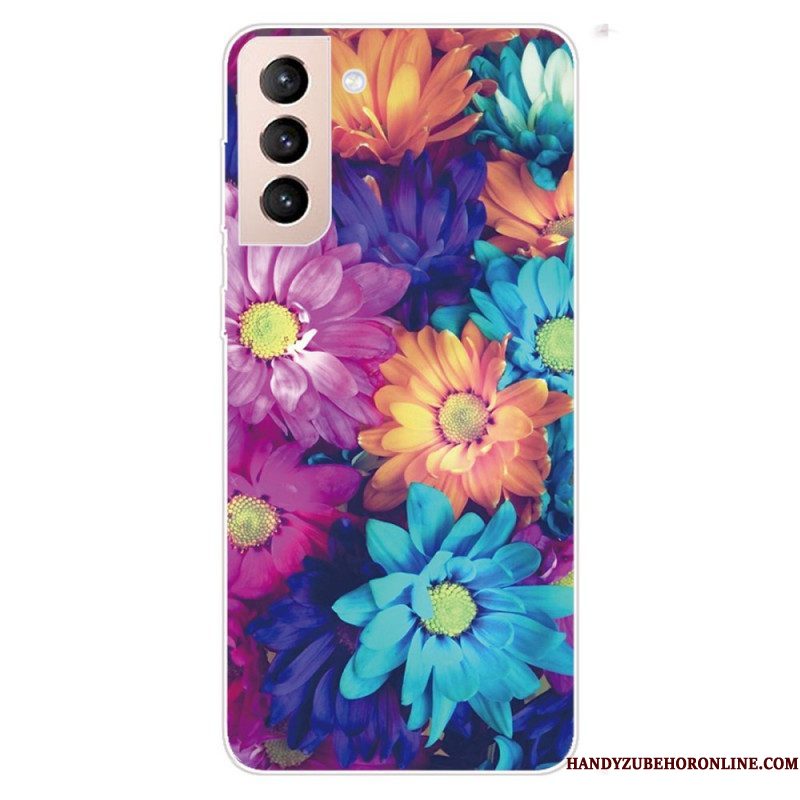 Hoesje voor Samsung Galaxy S22 5G Flexibele Bloemen