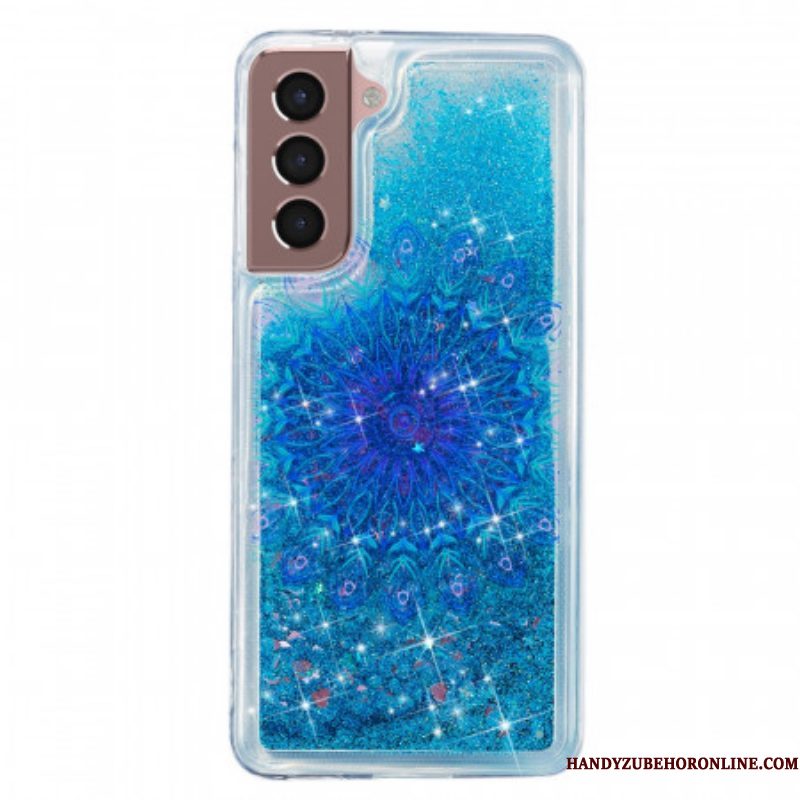 Hoesje voor Samsung Galaxy S22 5G Glittermandala