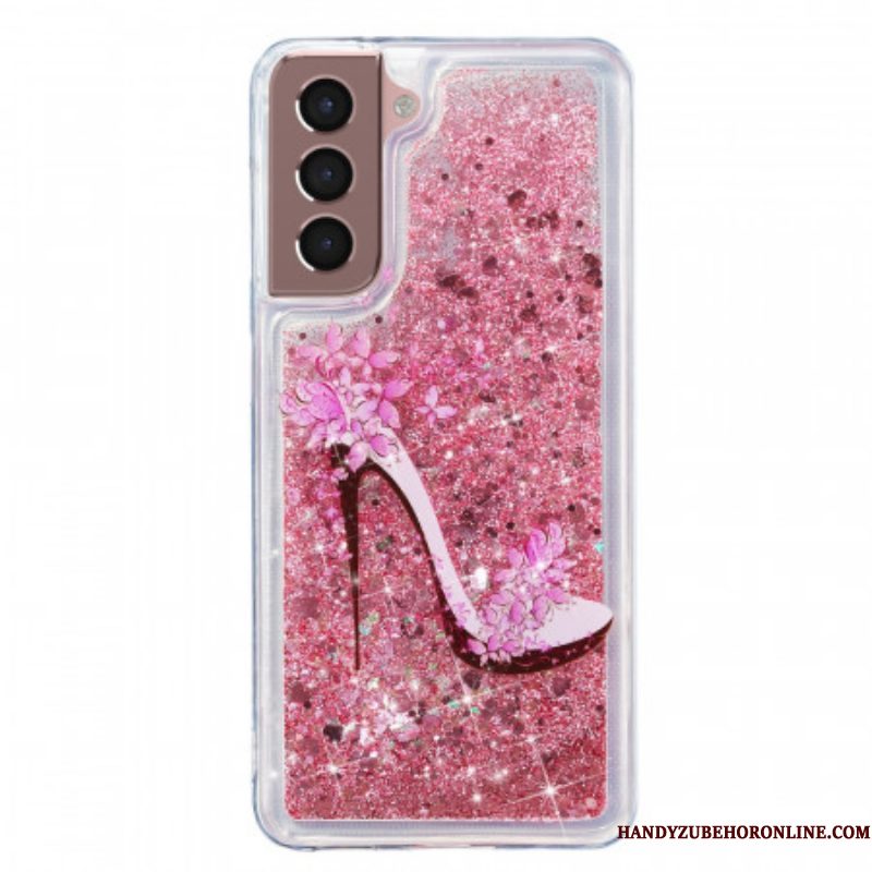 Hoesje voor Samsung Galaxy S22 5G Glitterpomp