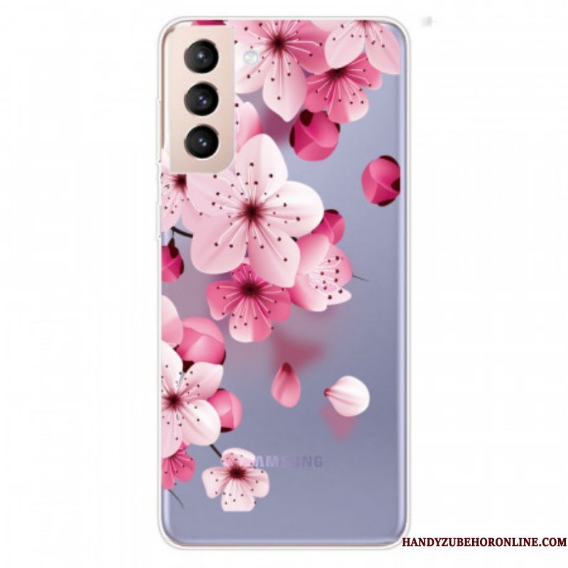 Hoesje voor Samsung Galaxy S22 5G Kleine Roze Bloemen