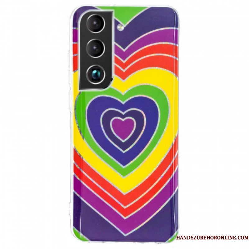 Hoesje voor Samsung Galaxy S22 5G Psychedelisch Hart