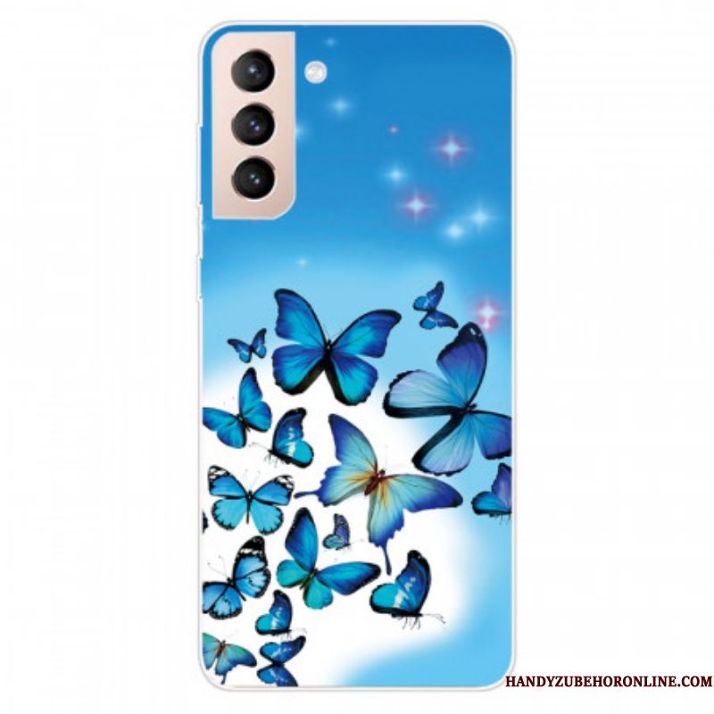 Hoesje voor Samsung Galaxy S22 5G Vlinders Vlinders 2