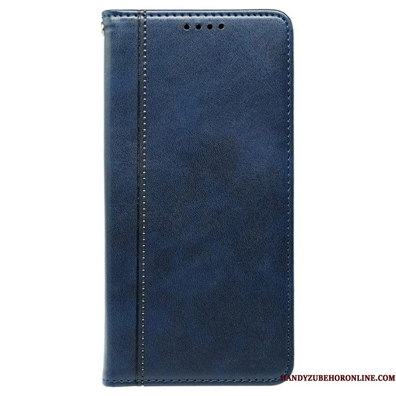 Folio-hoesje Samsung Galaxy S26 Telefoonhoesje Afwerking Met Leerlook